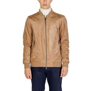 Gianni Lupo Beige Polyester Men's Bomber